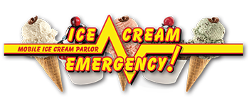 Ice Cream Emergency Dessert Food Truck Logo